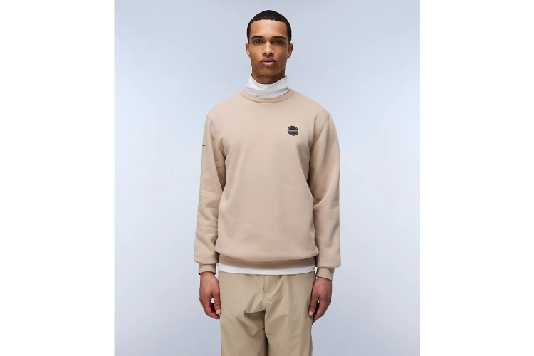 Napapijri Badge Crewneck Sweatshirt - Beige