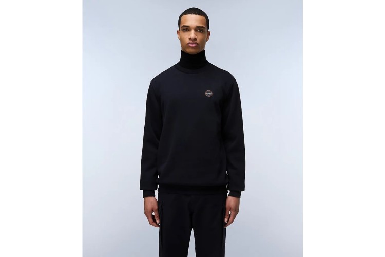 Napapijri Badge Crewneck Sweatshirt - Black