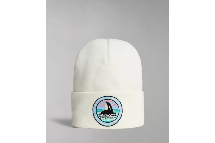 Napapijri F-Mountain 1 Beanie - White Whisper