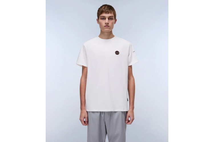 Napapijri S-Badge T-Shirt - White Heron