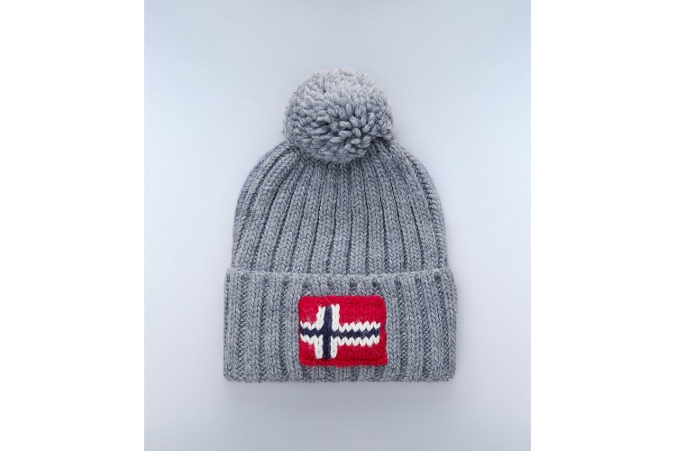 Napapijri Semiury 5 Bobble Beanie - Medium Grey Mel