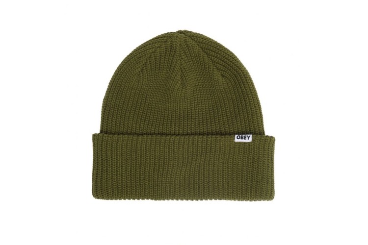 Obey Bold Organic Beanie - Army Green