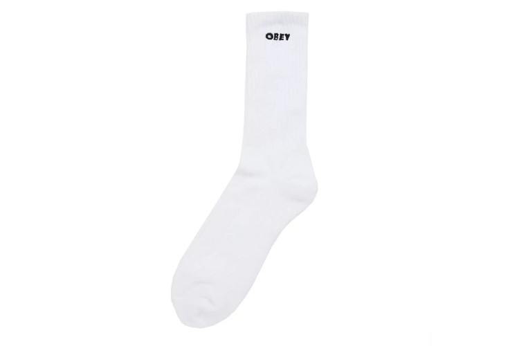 Obey Bold Socks (UK 7/11)- White