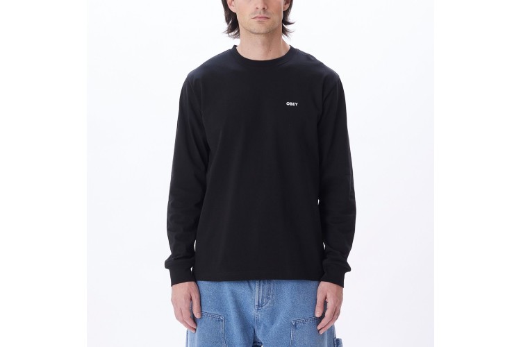 Obey Established Works Bold L/S T-Shirt - Black