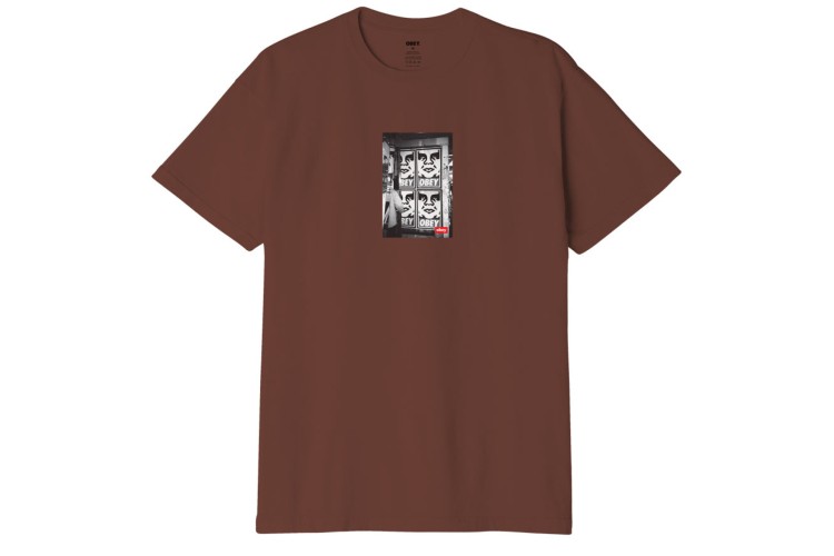 Obey Icon Photo S/S T-Shirt - Sepia