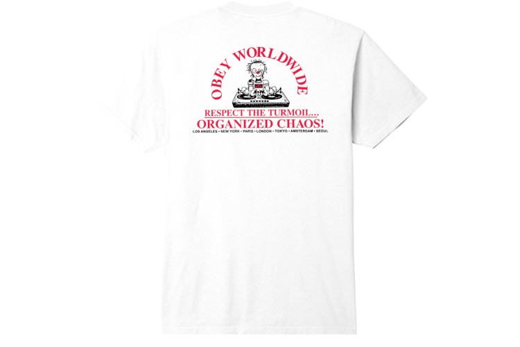 Obey Organized Chaos S/S T-Shirt - White
