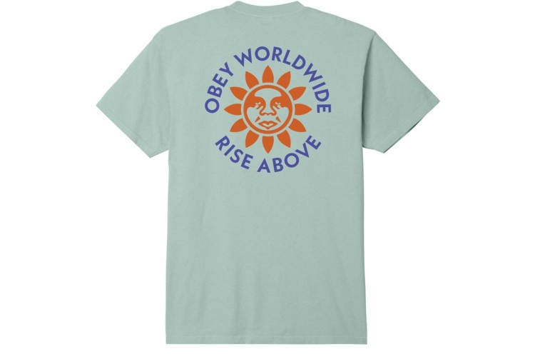 Obey Rise Above Pigment T-Shirt - Pigment Surf Spray 