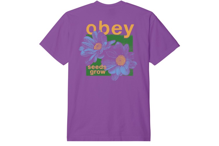 Obey Seeds Grow H/Weight S/S T-Shirt - Dewberry