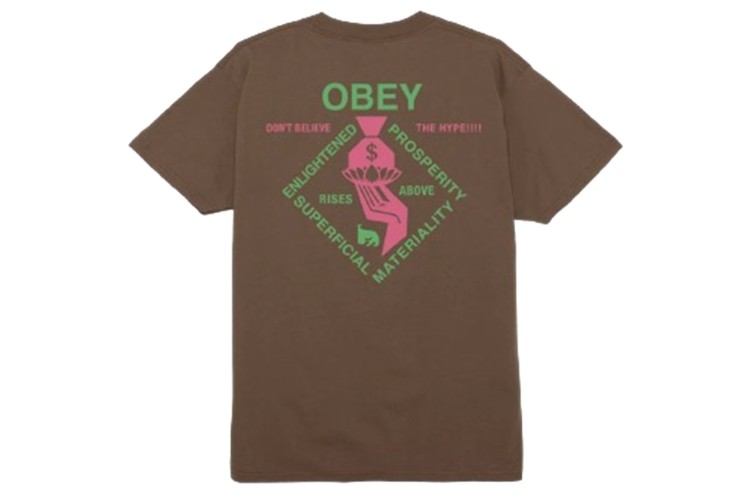 Obey Spiritually Rich S/S T-Shirt - Silt