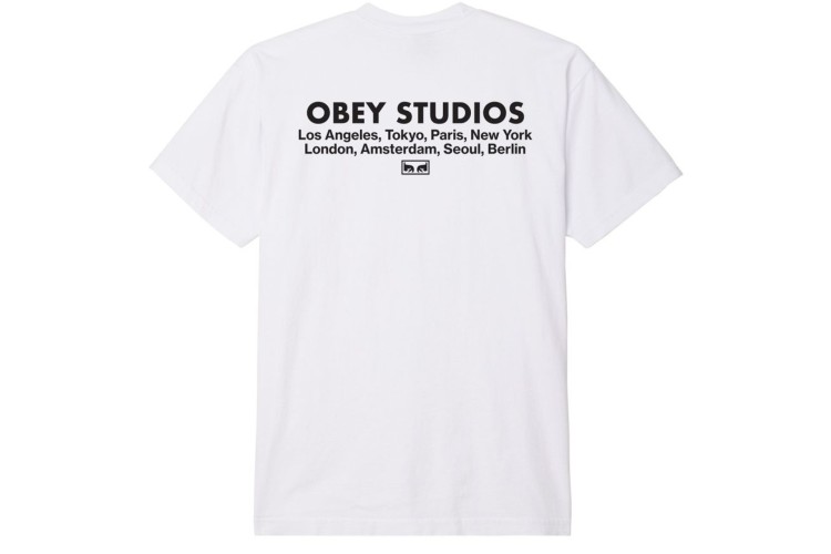 Obey Studios Eye Heavyweight T-Shirt - White 