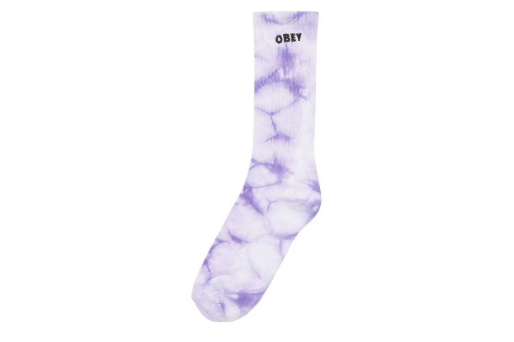 Obey Tie Dye Socks (UK 7/11) - Lavender Silk