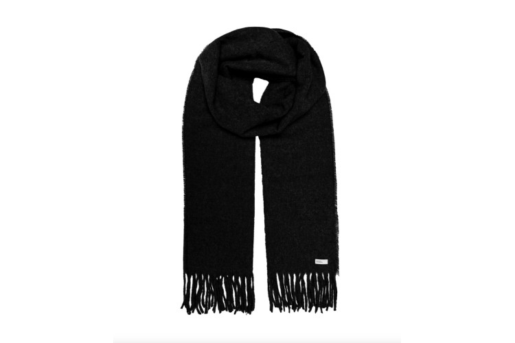 Only & Sons Easton Life Plain Knit Scarf - Black