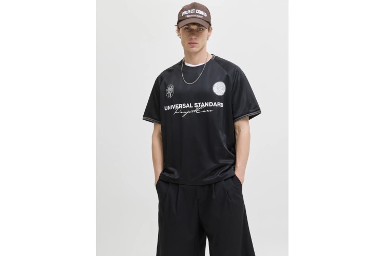 Only & Sons Jcocover Retro Football Shirt - Black