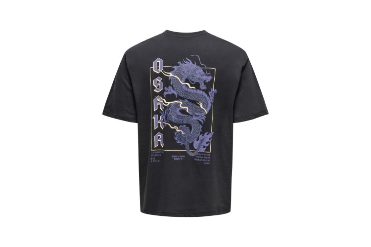 Only & Sons Onskeane Printed T-Shirt - Black