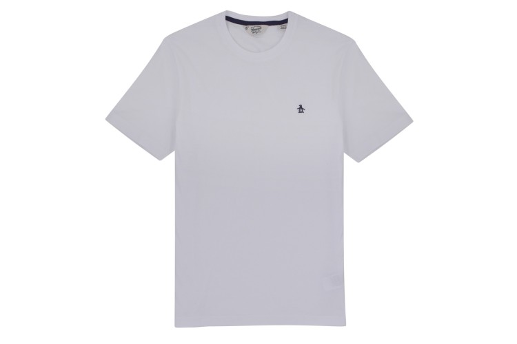 Penguin Pin Point Emb T-Shirt - Bright White