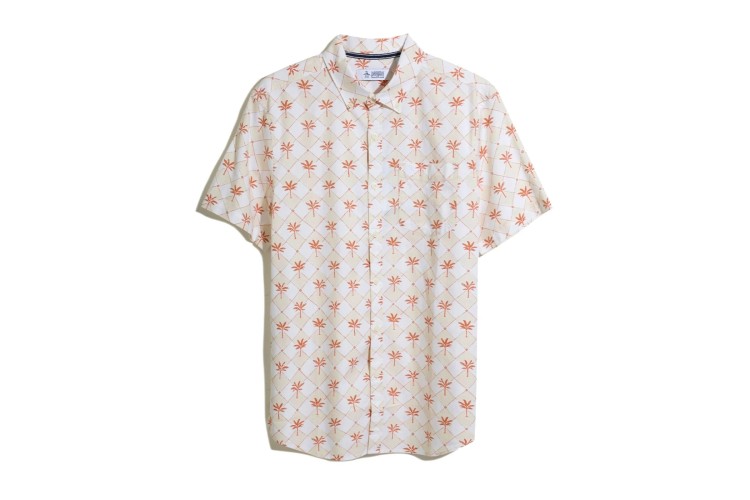 Penguin Eco Aop Tee Time S/S Shirt - Birch