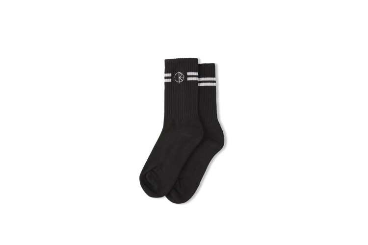 Polar Skate Co. Stroke Logo Socks - Black