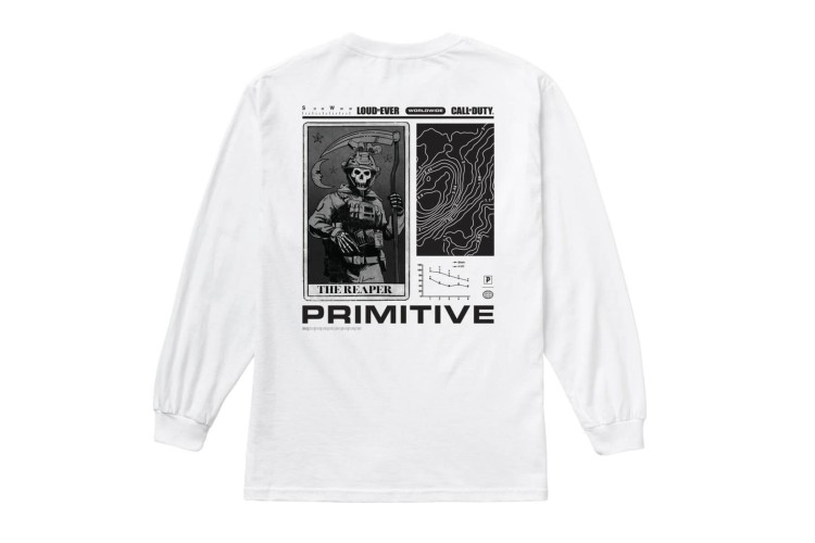 Primitive Call Of Duty Tactics L/S T-Shirt - White
