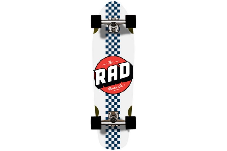 Rad Board Co.  Checkers Stripe Cali Cruiser- Navy/White