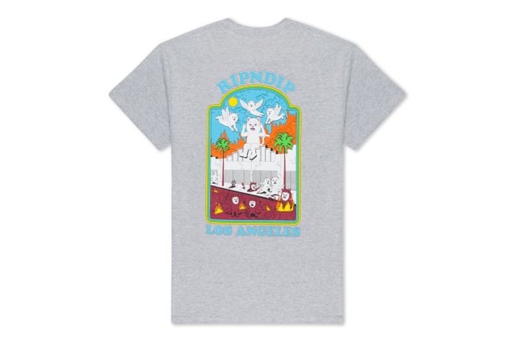 Rip N Dip Heaven On Earth S/S T-Shirt - Ash Heather