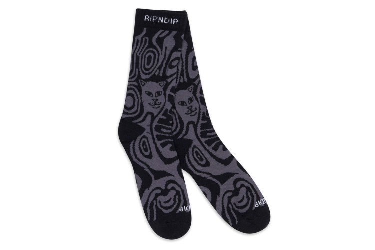 Rip N Dip Hypnotic Socks - Black