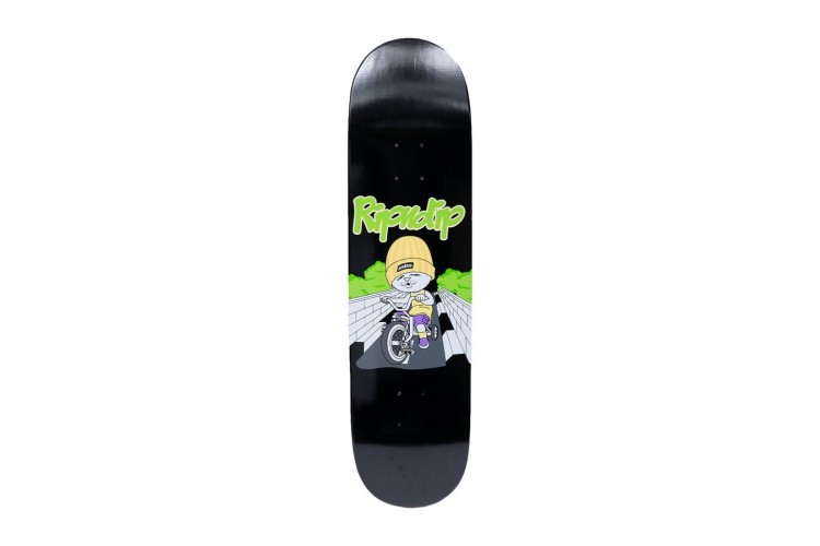 Rip N Dip Must Be Riding Board (Black) Skateboard Deck - 8.0