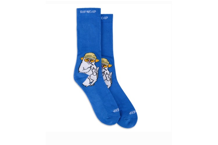 Rip N Dip Nermal S Thompson Socks - Light Blue