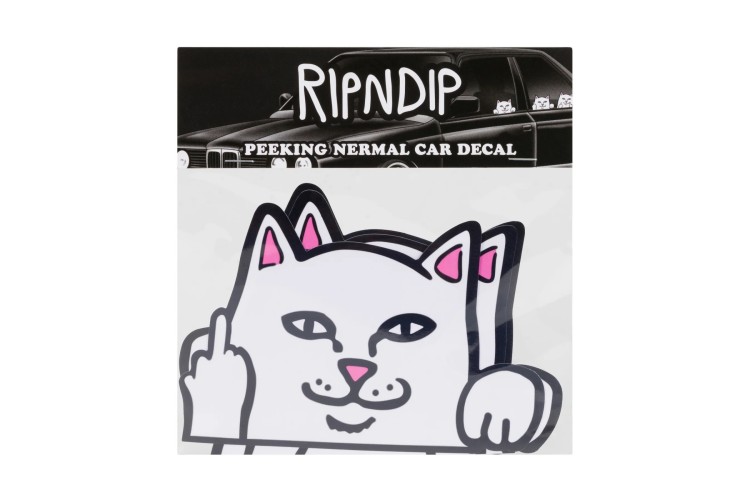 Rip N Dip Peeking Nermal Car Decal Pack - White