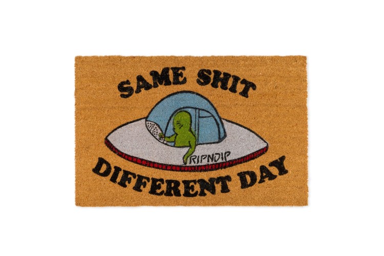Rip N Dip Same Shit Different Day Door Mat - Brown