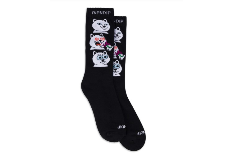 Rip N Dip Shroom Diet Socks - Black