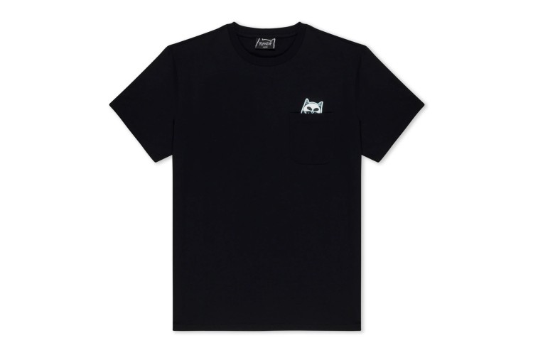 Rip N Dip Skelly Pocket S/S T-Shirt - Black