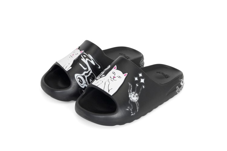 Rip N Dip Space Walk Cloud Sliders - Black