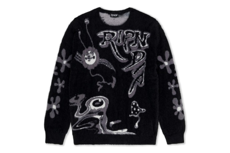 Rip N Dip Space Walk Mohair Sweater - Black