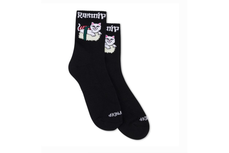 Rip N Dip Sushi Nerm Mid Socks - Black