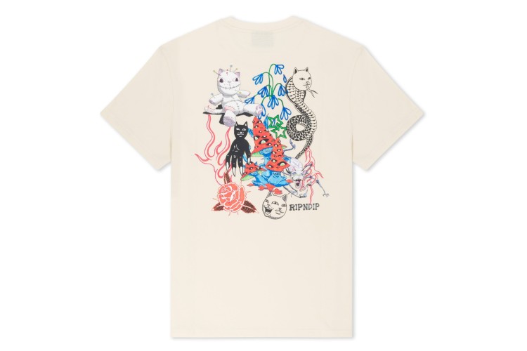 Rip N Dip Travis S/S T-Shirt - Natural