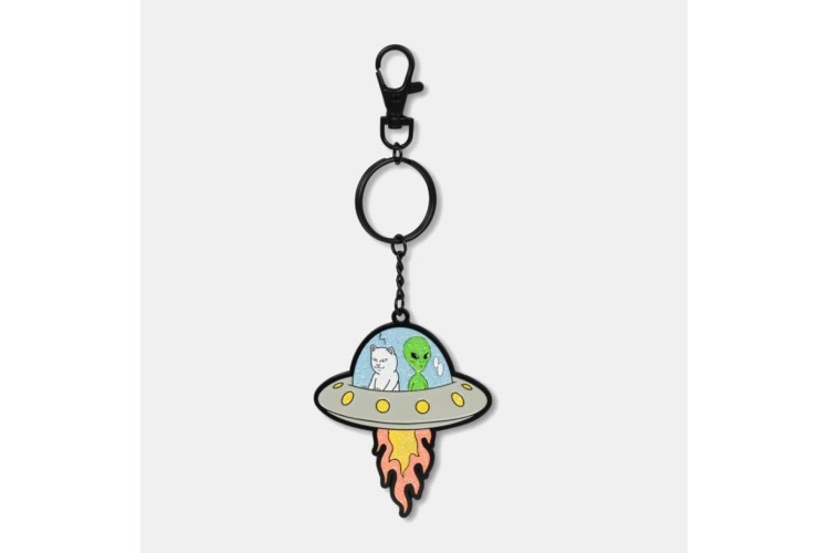 Rip N Dip UFO Keychain Silver