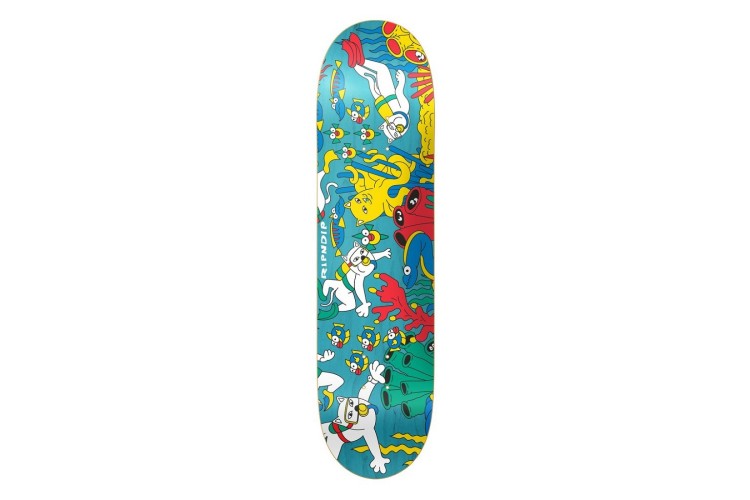 Rip N Dip Under The Sea Board (Blue) Skateboard Deck - 8.0