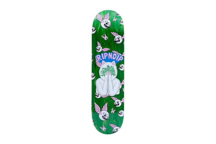 Rip N Dip Over Thinking Board (Green) Skateboard Deck