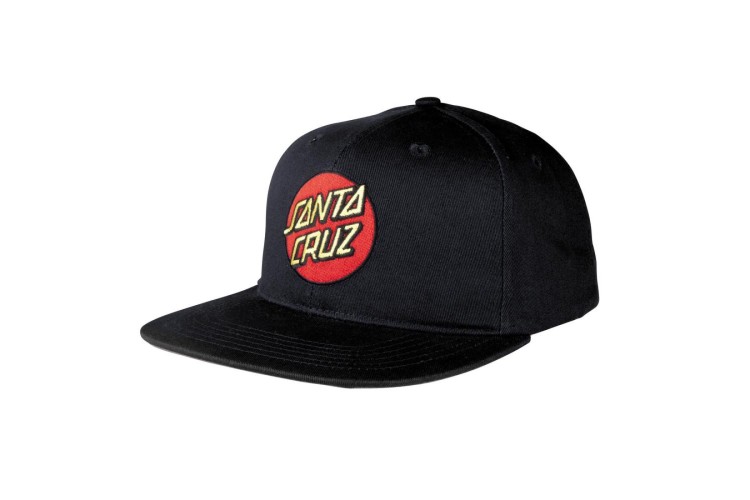 Santa Cruz Classic Snapback Cap - Black/Black