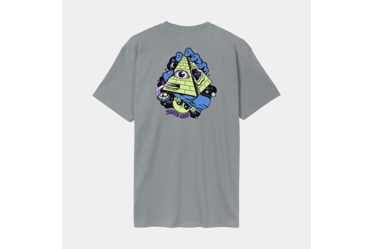 Santa Cruz Knibbs Invasion Hand Strip T-Shirt - Moon Dust