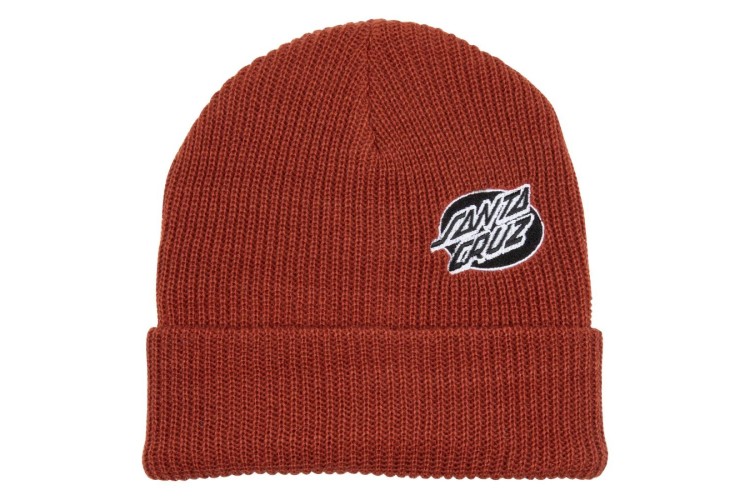 Santa Cruz Mono Lined Oval Dot Beanie - Baked Clay