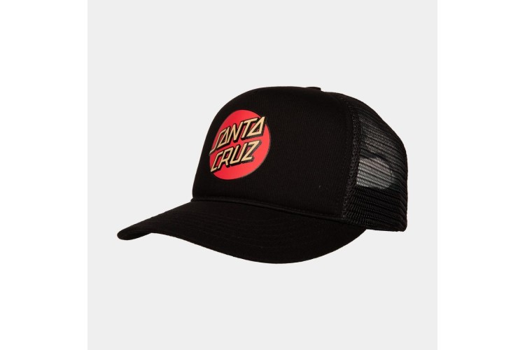 Santa Cruz Other Dot Rose Meshback Cap - Black