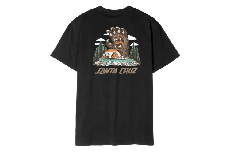 Santa Cruz Screaming Grizzly T-Shirt - Black