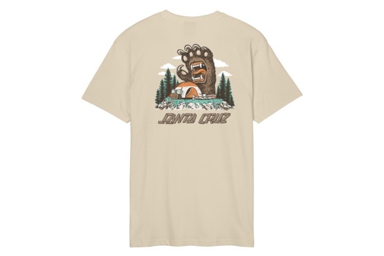Santa Cruz Screaming Grizzly T-Shirt - Blond Wood