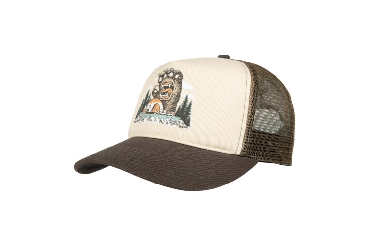 Santa Cruz Screaming Grizzly Trucker Cap - Brown/Tan