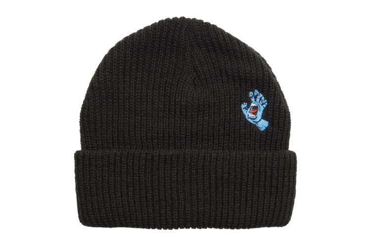 Santa Cruz Screaming Mini Hand Beanie - Black