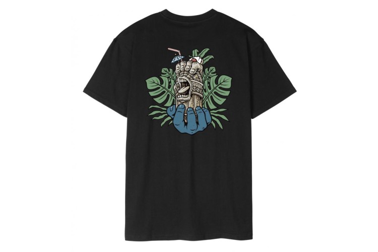 Santa Cruz Tiki Hand Strip T-Shirt - Black