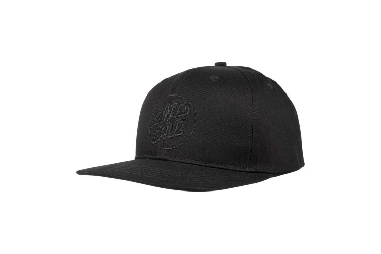 Santa Cruz Tonal Dot Snapback Cap - Black/Black