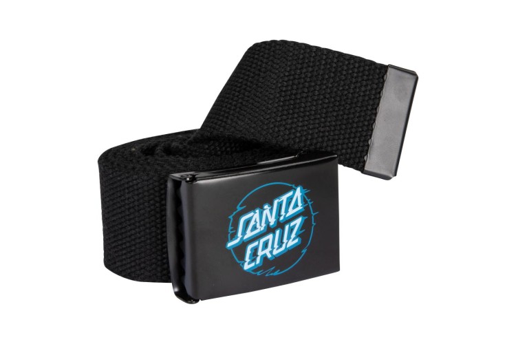 Santa Cruz Vivid Other Dot Canvas Belt - Black