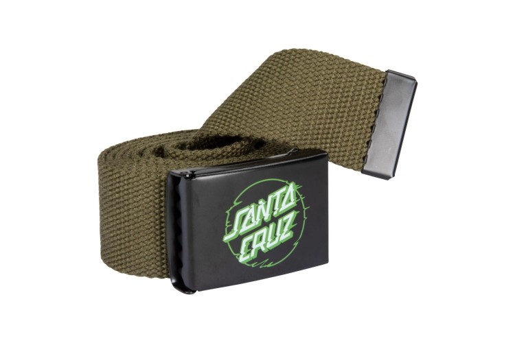 Santa Cruz Vivid Other Dot Canvas Belt - Sea Kelp